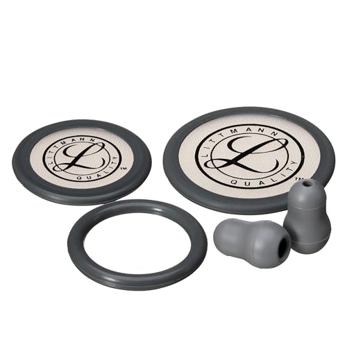 3M Littmann Stethoscope Spare Parts Kit, Classic III and Cardiology IV, Grey, 40017 