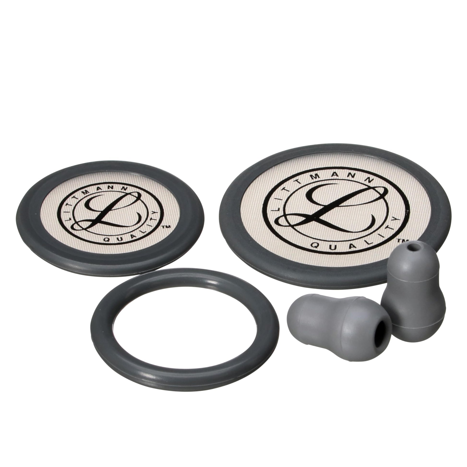 3M Littmann Stethoscope Spare Parts Kit, Classic III and Cardiology IV, Grey, 40017 