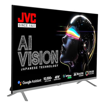 JVC 80 cm (32 inches) AI Vision Series QLED Android TV LT-32NQ3165C (Titanium Grey) 