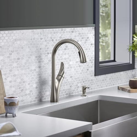 Kohler Emile 26448IN-4-VS Pulldown Kitchen Faucet With Docking Spray