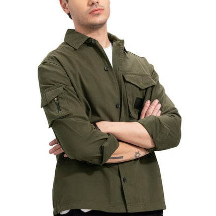 SNITCH Roxie Olive Overshirt Cotton Slim Fit Shirt|Anti-Dust|Coin Pocket |Two Patch Pocket |Comfort Stretch 