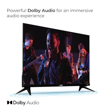 Wobble 80 cm (32 inches) UD Series HD Ready Smart LED Google TV WB32GTAW9216HDFL (Black) 