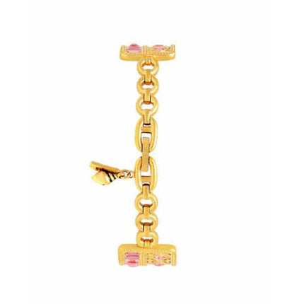 Titan Women's Analog Mother Of Pearl Dial Gold Band Metal Watch 