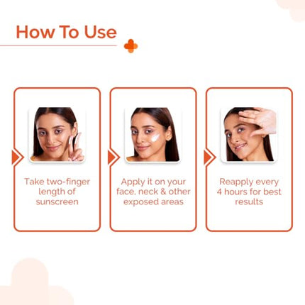 The Derma Co 1% Hyaluronic Sunscreen Hydrating Gel SPF 50 PA++++ | For Dry, Sensitive Skin | Lightweight Texture | No White Cast | UVA/UVB, Broad Spectrum Protection & Blue Light Protection | Non- Comedogenic | Clinically Tested - (In -Vivo) | Tan Protect 