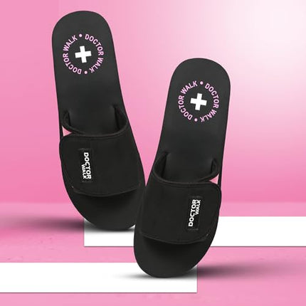 Doctor Walk Flip Flop for Women | Soft Comfortable | Breathable | Fashionable | Stylish | Trendy | Super soft | Lightweight | Anti-Slip Sole | Indoor & Outdoor | (DW-029) (Pink-07) 