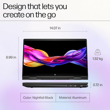 HP Envy x360 2-in-1 Laptop,AMD Ryzen 7 7730U,15.6-inch(39.6 cm),FHD,Touch,16GB RAM,512GB SSD,5MP Camera,Audio by B&O,Windows 11,MSO,Black,1.82 kg,15-fh0032AU 