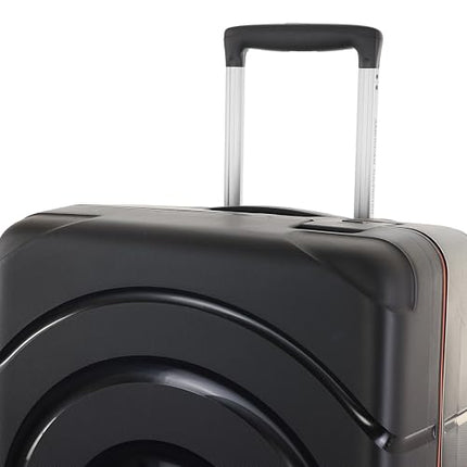 American Tourister Circurity+ 68 CM 8 Wheel with 3 Point TSA Lock Trolley Bag for Travel | Small Polypropelene Suitcase with TSA Lock, Double Wheels & Flexi Packing Straps for Men & Women - Black 