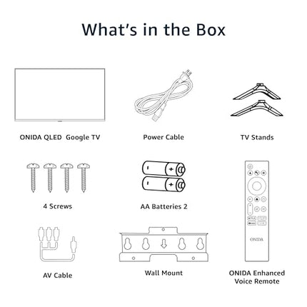 ONIDA 80 cm (32 inches) Nexg Series HD Ready Smart Google QLED TV QZ32HI 