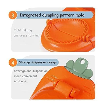Vmoni 2-in-1 Dumpling Maker, Momo Maker, Gujiya Maker Machine, Momo Maker Machine, Kajjikayalu Karanji Maker, Samosa Maker, Skin Press Mould for Ghughra with Dumpling Puri Maker (Multi) 