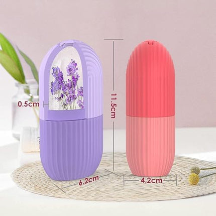 Stewit Ice Face Roller Silicone Facial Cube for Eyes Neck Massage Remove Dark Circle Pore Shrink Face Beauty Skin Care Ice Mould Kitchen Tools (Multicolor) 