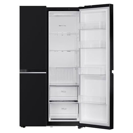 LG 655 L Frost Free Smart Inverter Double Door Side by Side Refrigerator (GL-B257HWBY, Western Black, Express Freezing | Multi Air-Flow) 