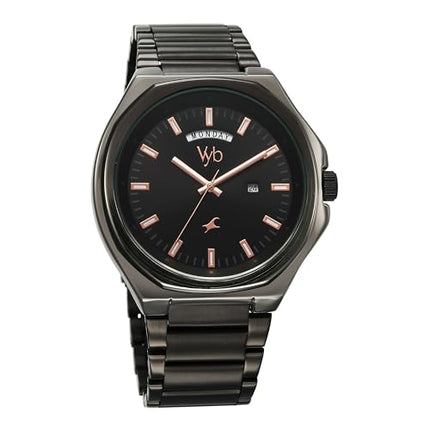 Fastrack Vyb Orion Quartz Analog Black Dial Watch for Men 