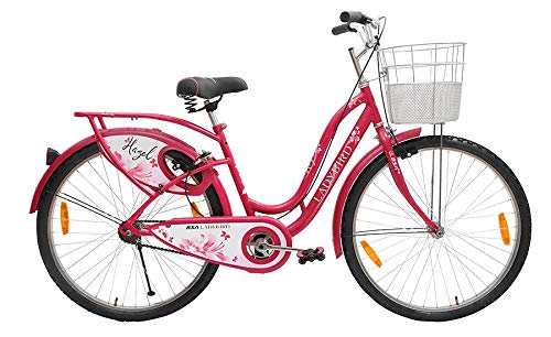 BSA cycles Ladybird Hazel Road Bike / Bicycle (Wheel 26 Inch , Frame 19 In) Pink , Ideal For Girls , Ladies, Rigid 