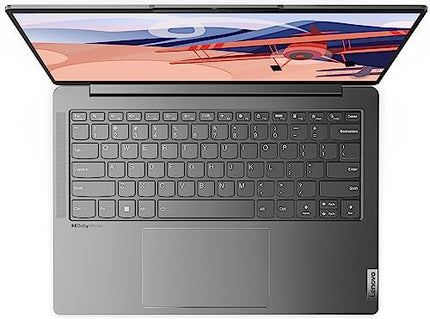 Lenovo Yoga Slim 6 13th Gen Intel Evo Core i5 13500H 14"(35.5cm) WUXGA-OLED 400Nit Laptop (16GB/1TB SSD/60Hz Refresh/Win 11/Office 2021/Backlit KB/Alexa/3 Month Game Pass/Grey/1.3Kg), 83E00012IN 