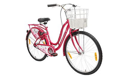 BSA cycles Ladybird Hazel Road Bike / Bicycle (Wheel 26 Inch , Frame 19 In) Pink , Ideal For Girls , Ladies, Rigid 