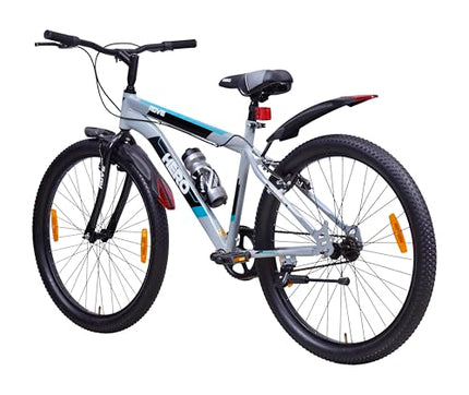 Hero Mountain Bike Rove Sports 26T Bicycle for Mens | Rigid Suspension | V Brake | Grey-Green | Frame:17 Inches | 95% Assembled Cycle(Ready to Ride in 5 Min) 
