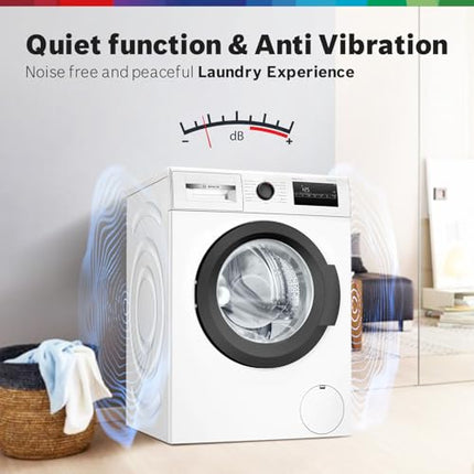 Bosch 8KG 5 Star Fully-Automatic Front Loading Washing Machine (WAJ28260IN,White,AI Active Water Plus,In-Built Heater) 