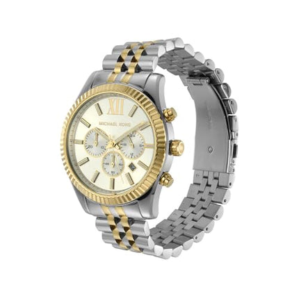 Michael Kors Analog White Dial Men's Stainless Steel Watch - MK8344 