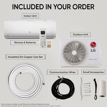 LG 1 Ton 5 Star DUAL Inverter Split AC (Copper, AI Convertible 6-in-1 with VIRAAT Mode, Faster Cooling & Energy Saving, 4 Way Swing, HD Filter with AntiVirus Protection, US-Q14YNZE, White) 