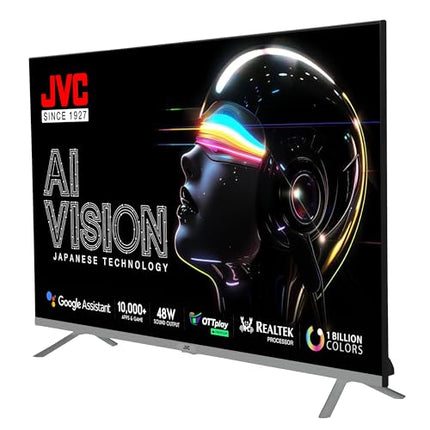 JVC 80 cm (32 inches) AI Vision Series QLED Android TV LT-32NQ3165C (Titanium Grey) 