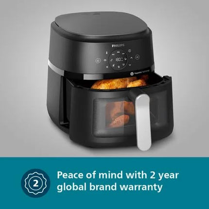 PHILIPS NA221/00 4.2L 1500 Watt Digital Air Fryer with Rapid Air Technology (Black) -NA221/00 