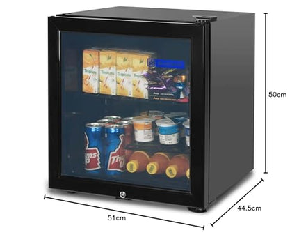 Blue Star VC65D Single Door Visi Cooler (55 Ltrs, 3 shelves, Black) 