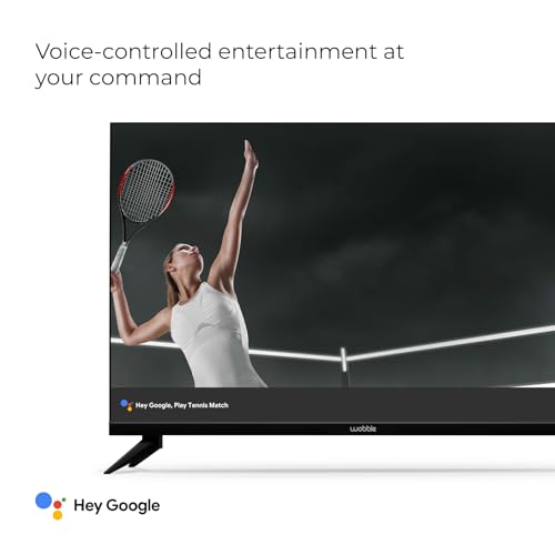 Wobble 80 cm (32 inches) UD Series HD Ready Smart LED Google TV WB32GTAW9216HDFL (Black) 