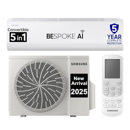 Samsung 1.5 Ton 3 Star AI Inverter Smart Split AC (WiFi, Energy Saving, Voice Control, Powerful Cooling, Copper, Digital Inverter, 4 Way swing, 5 Step Convertible, BESPOKE AI AR50F18D1LHNNA) 
