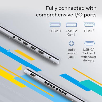 ASUS Vivobook 16, Intel Core i5-13420H Processor,(16GB RAM/512GB SSD/16 FHD+ (1920 x 1200)/Win 11/M365 Basic (1Year)*/Backlit Keyboard/Office Home 2024/Silver/1.88 kg),X1605VA-MB1627WS 