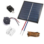 Monocrystalline Silicon SP Electron Solar Panel for Project with Buzzer, and Wires,Switch,Wire Connector Combo Solar Project Kit, 6 volts 
