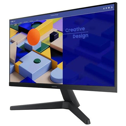 Samsung 22-inch (54.6cm) FHD Flat 1,920 x 1,080 Monitor, IPS, 75 Hz, Bezel Less Design, AMD FreeSync, Flicker Free, HDMI, D-sub, (LS22C310EAWXXL, Black) 