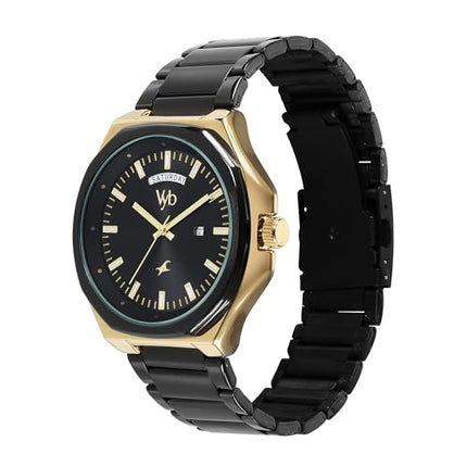Fastrack Vyb Orion Quartz Analog Black Dial Watch for Men 