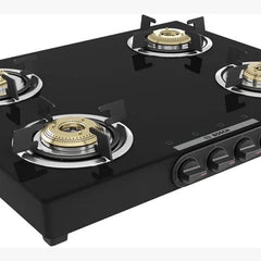Bosch Tabletop Cooktop 60 cm 4 Burner - PNP0E6W10I, XXL Burner, Safety, Reliability, High Efficiency, Life Warranty* on Glass 
