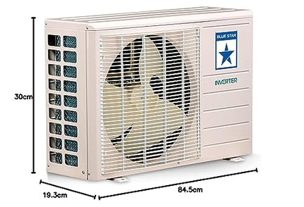 Blue Star 1 Ton 3 Star, 60 Months Warranty, Inverter Split AC (Copper, Convertible 5 in 1 Cooling, Multi Sensors, Dust Filters Blue Fins, Self Diagnosis,IC312YNU,White) 