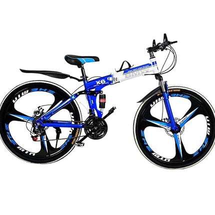 Amaze Kai Foldable Mountain Bike for Men, 21 Speed Gear, 3 Spoke, Double Disc Brake 