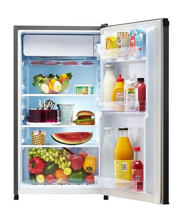 Lloyd 92 L Direct Cool Single Door 1 Star Refrigerator with Dedicated Freezer Section Big Bottle StorageFull Vegetable Box (Grey Metallic) 