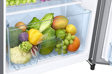 Samsung 183 L, 3 Star, Digital Inverter, Direct-Cool Single Door Refrigerator (RR20C1723S8/HL, Silver, Elegant Inox) 