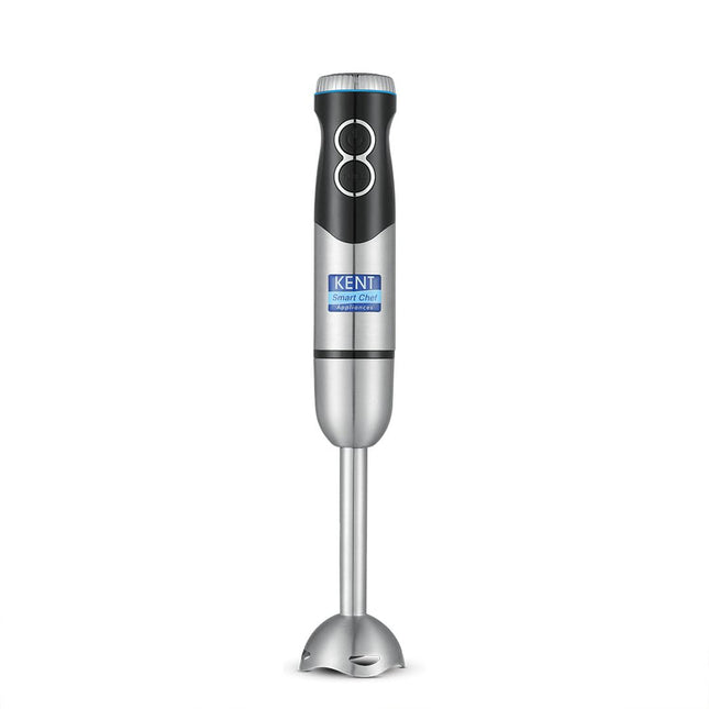 KENT SS Hand Blender 450W | Variable Speed Control | Turbo Switch For Fast Blending | Detachable Shaft For Easy Cleaning | Hot & Cold Blending | Low Noise Dc Motor - Stainless Steel, 450 Watts, Silver 