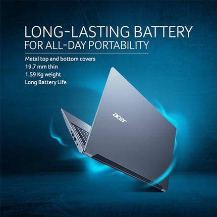 Acer Aspire Lite 13th Gen Intel Core i3-1305U Thin and Light Premium Laptop (Windows 11 Home/8 GB RAM/512GB SSD/36 WHR) AL15-53 with 39.62cm (15.6") Full HD Display, Metal Body, Steel Gray, 1.59 KG 