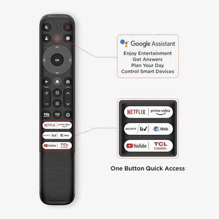 TCL 79.97 cm (32 inches) Metallic Bezel-Less S Series Full HD Smart LED Google TV 32S5500 (Black) 