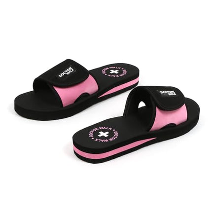 Doctor Walk Flip Flop for Women | Soft Comfortable | Breathable | Fashionable | Stylish | Trendy | Super soft | Lightweight | Anti-Slip Sole | Indoor & Outdoor | (DW-029) (Pink-07) 