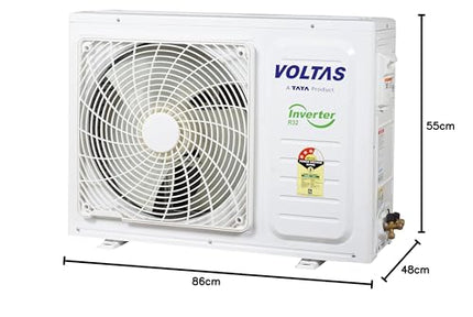 Voltas 1.5 Ton 3 Star Adjustable Inverter Split AC(Copper, 183V VERTIS PLATINA, 2023 Model, 5-in-1 Adjustable Mode, White) 