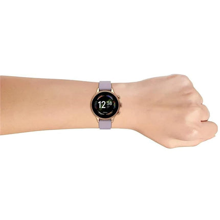 DINACO Glorious Women's Rose Gold Smart Watch Talk 2 Bluetooth Calling Smartwatch with 3 Button, Hands On Voice Assistance HD Display, 14 Sports Modes with Puple Belt (Rose Gold) (2) 