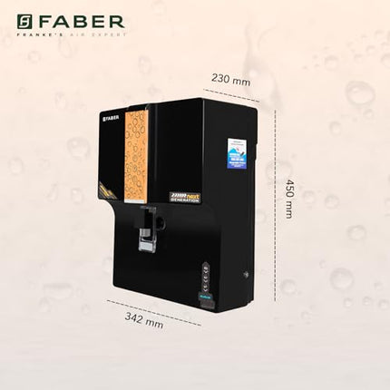 Faber Copper Guard (RO+UV+UF+Alkaline+Copper)|7L Storage|9 Stage Filtration Pre & Post Carbon|Upto 2500 TDS|Tank Full, Power,Purification Indicator|Borewell,Tank & Municipal Water|1y Warranty by Faber 