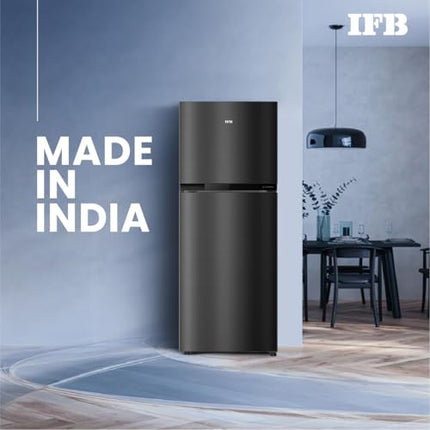 IFB Smart Choice 241L 3 Star Tru Convertible 10-in-1 Advanced Inverter Frost Free Double Door Refrigerator (IFBFF-2913DKSET, Metal Black, 360 Degree Cooling, Extraordinary Space) 
