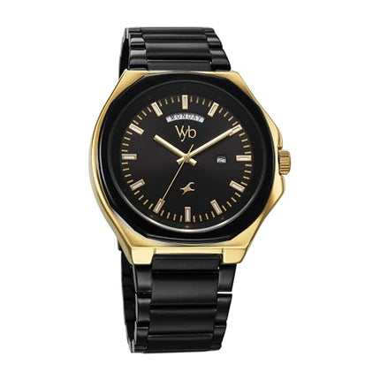 Fastrack Vyb Orion Quartz Analog Black Dial Watch for Men 