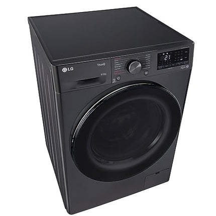 LG 9 Kg (Wash) / 5 Kg (Dry), Ai Direct Drive Technology, Steam, TurboWash & Wi-Fi Fully Automatic Front Load Washer Dryer (FHD0905SWM, Intelligent & Convenient Fabric Care, Allergy Care, Middle Black) 
