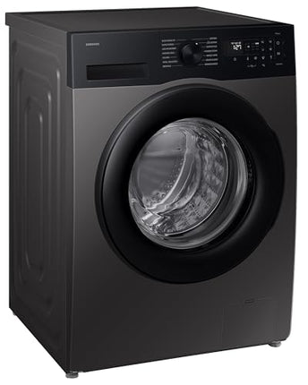 Samsung Smart Choice 12 kg, 5star, AI Ecobubble, Super Speed, Wi-Fi, Hygiene Steam with Inbuilt Heater, Digital Inverter, Fully-Automatic Front Load Washing Machine (WW12DG5B24AXTL, Inox) 