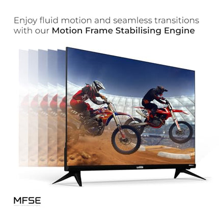 Wobble 80 cm (32 inches) UD Series HD Ready Smart LED Google TV WB32GTAW9216HDFL (Black) 