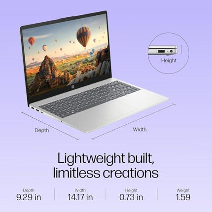 HP 15, 13th Gen Intel Core i3-1315U, 8GB DDR4, 512GB SSD, (Win 11, Office 21, Grey, 1.59kg), Anti-Glare, Micro-Edge,15.6-inch(39.6cm), FHD Laptop, Intel UHD Graphics, 1080p FHD Camera, fd0006TU 